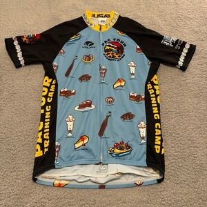 Voler USA Pac Tour Blue Short-Sleeve Cycling Jersey